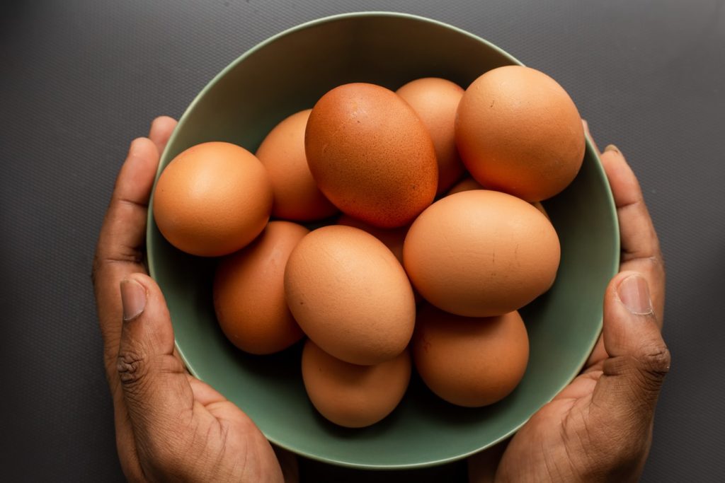 Bowl of eggs for healthy snacking