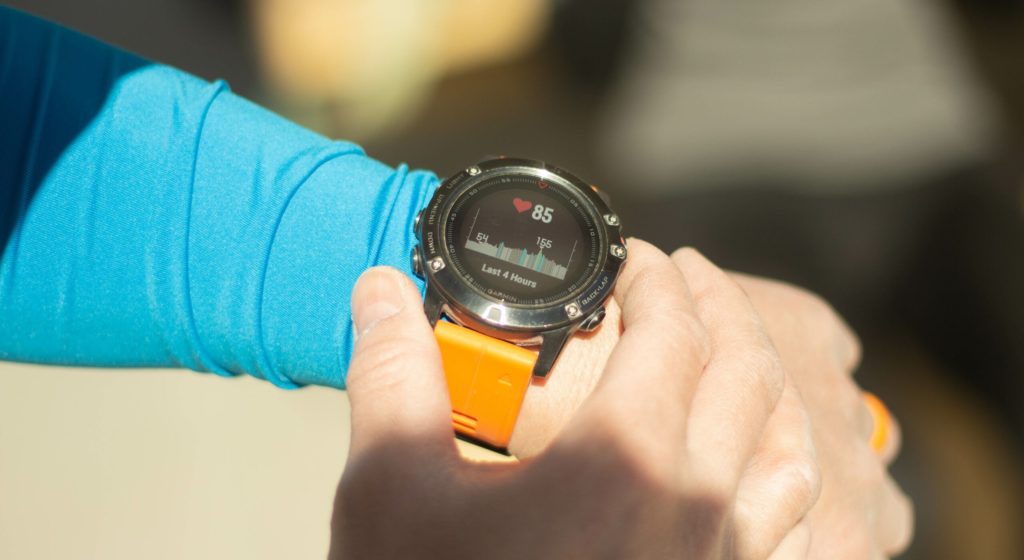 exercise watch close up 