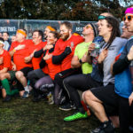 Mudders taking part in the pledge