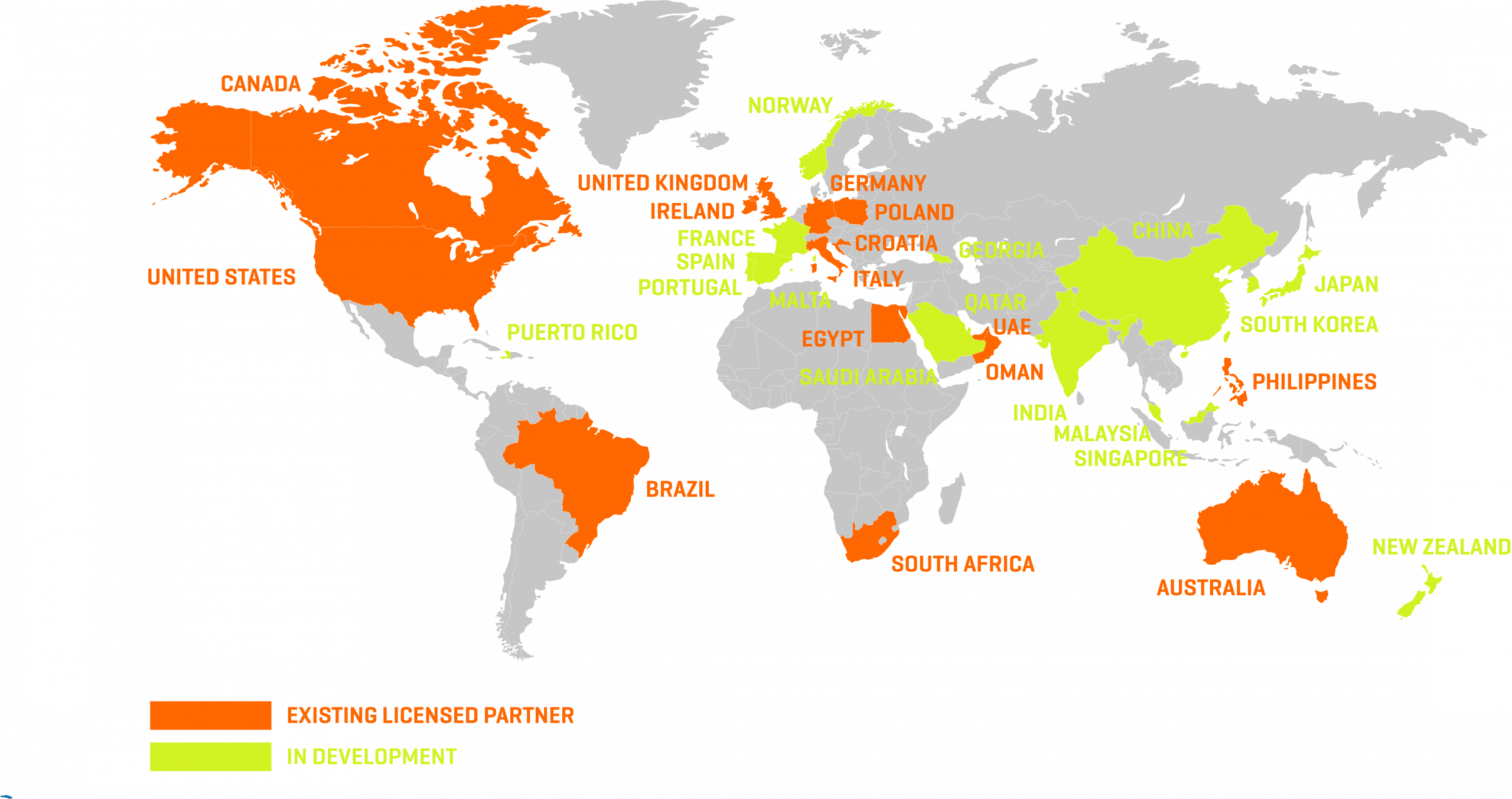 International events map